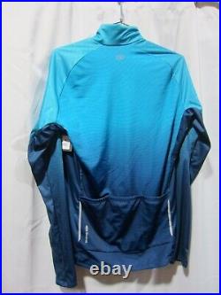 New With Tags Sugoi RS Training Long Sleeve Full Zip Jersey Men's Large Blue