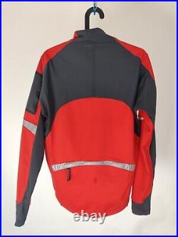 Novara men's Jacket Medium long sleeve RED Cycling polyester jersey M