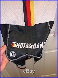 Official Team Germany Long Sleeve Aero Skinsuit for Cycling