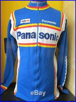 PANASONIC AGU LONG SLEEVES GENUINE Cycling Jersey VINTAGE Size 6 LARGE