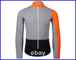 POC Essential Road Mid Long Sleeve Jersey (Granite Grey/Zink Orange)
