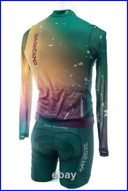 Panache BaseCamp 2023 Long Sleeve Pro Air Cycling Kit Men MEDIUM Green Road Bike