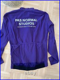 Pas Normal Studios Men's Long Sleeve Jersey Purple, Grösse L