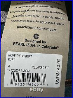 Pearl iZUMi Mens Rove Thermal Flannel Button Up Cycling Shirt Size Medium NEW