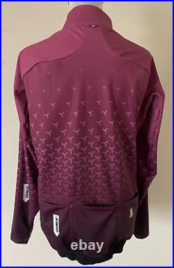 Q35.5 Y R2 Long Sleeve Cycling Jersey Jacket Full Zip Reflective Mens 2XL Purple