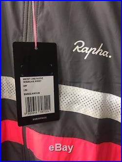RAPHA Brevet Windblock Long Sleeve Cycling Jersey Mens Large NEW withTags! $195