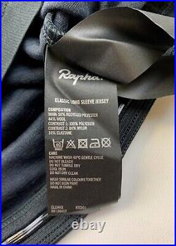 RAPHA Classic Long Sleeve Jersey Mens Medium Black NWT