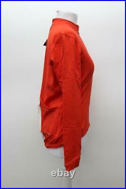 RAPHA Ladies Orange Long Sleeve Souplesse Zip Up Cycling Jersey Size L BNWT