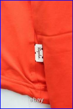 RAPHA Ladies Orange Long Sleeve Souplesse Zip Up Cycling Jersey Size L BNWT