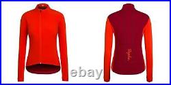 RAPHA Ladies Orange Red Collared Long Sleeve Souplesse Cycling Jacket XL BNWT