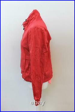 RAPHA Ladies Rain Bomber Red Long Sleeve Full Zip Cycling Jacket Size S BNWT
