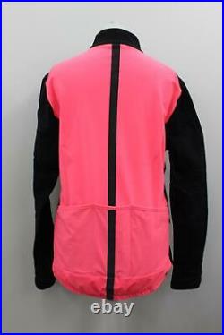 RAPHA Ladies black/Hi-Vis Pink Long Sleeve Zip-Up Souplesse Jacket XL BNWT