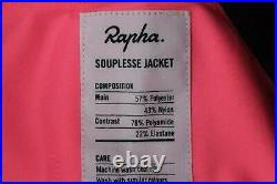 RAPHA Ladies black/Hi-Vis Pink Long Sleeve Zip-Up Souplesse Jacket XL BNWT