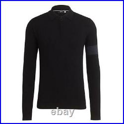 RAPHA Men's Black Merino Wool Long Sleeve Cycling Polo Shirt Size S BNWT