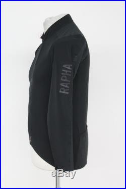 RAPHA Men's Black Pro Team Long Sleeve Zip Up Aero Cycling Jersey Size L BNWT
