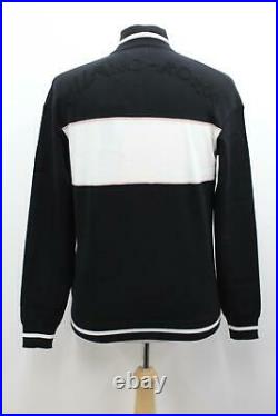 RAPHA Men's Black/White Long Sleeve Limited Edition Milano-Roma Track Top M BNWT
