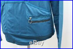 RAPHA Men's Blue Wool Blend Long Sleeve Zip Front Cycling Jersey XXL BNWT