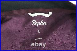 RAPHA Men's Burgundy Purple Long Sleeve Winter Wind Block Cycling Jersey L BNWT