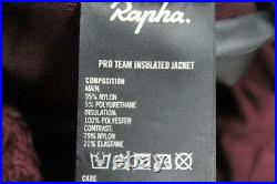 RAPHA Men's Burgundy Red Pro Team Insulated Long Sleeve Cycling Jacket XXL BNWT
