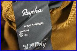 RAPHA Men's Gold Merino Zip Through Long Sleeve Hi-Vis Cycling Jacket L BNWT