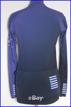 RAPHA Men's Jersey Pro Team Long Sleeve Thermal Blue-Navy Colourburn Small BNWT