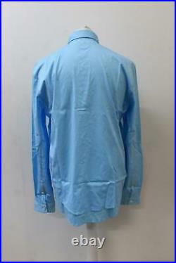 RAPHA Men's Light Blue Long Sleeve Cotton Blend Poplin Shirt XL BNWT RRP120