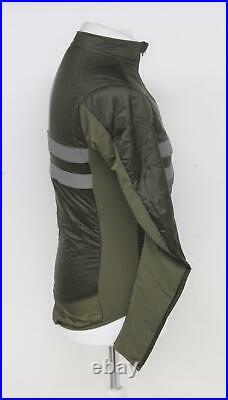 RAPHA Men's Olive Green Long Sleeve Brevet Insulated Cycling Jacket S BNWT