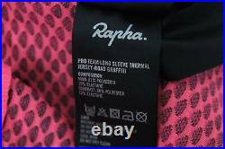 RAPHA Men's Pink Long Sleeve Graffiti Print Pro Team Thermal Jersey XXL BNWT