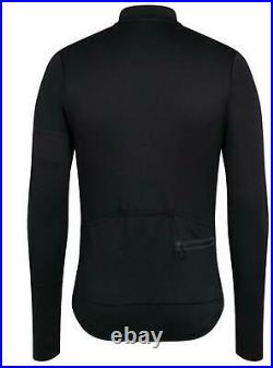 RAPHA Men's True Black Classic Long Sleeve Cycling Zip Jersey Top Size XL NEW
