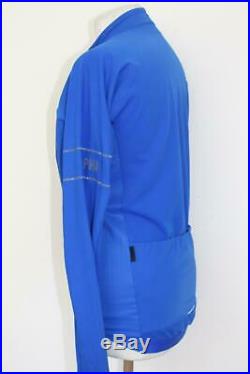 RAPHA Mens Jersey Thermal Pro Team Long Sleeve Royal Blue Zip Top Medium BNWT