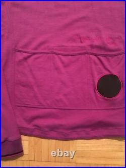 RAPHA PAUL SMITH Cycling Long Sleeve Jersey Mens 100% Merino Purple Pink Large L