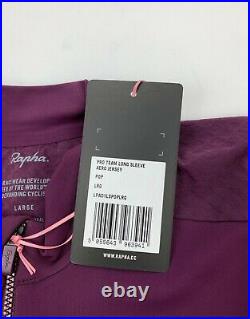 RAPHA Pro Team Long Sleeve Aero Jersey Purple Size Large New