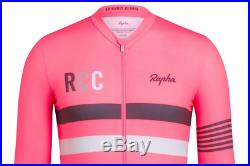 RAPHA RCC PRO TEAM NEW Long Sleeve Midweight Jersey Men S Small Vest Hi-Vis Pink