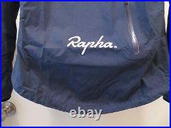 RAPHA Womens Core Rain Jacket Cycling Asymmetric Zip Waterproof Medium M Blue
