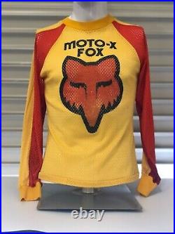 RARE VINTAGE Moto-X FOX Mesh Motocross Mesh Jersey Medium Supercross Racing MX