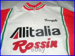 ROSSIN ALITALIA CAMPAGNOLO VINTAGE RETRO LONG SLEEVE JERSEY. Free UK delivery