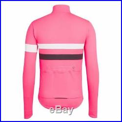 Rapha Brevet Cycling Jersey Long Sleeve Hi-Vis Pink Size Medium BNWT