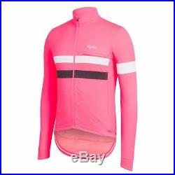Rapha Brevet Cycling Jersey Long Sleeve Hi-Vis Pink Size Medium BNWT