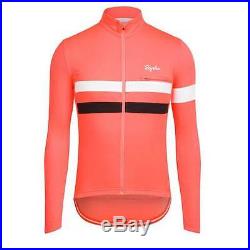 Rapha Brevet Cycling Jersey Long Sleeved Coral Sizes Medium & Large BNWT