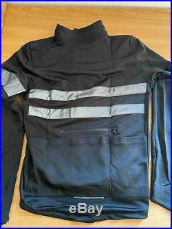 Rapha Brevet Long Sleeve Black Cycling Jersey Wool Polyester Blend XL Bnwotags