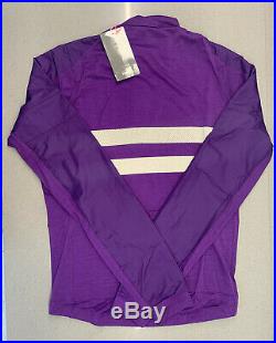 Rapha Brevet Long Sleeve Windblock Jersey Dark Purple Large Brand New With Tag