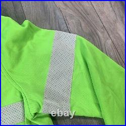 Rapha Brevet Long sleeve Windblock jersey Jacket Mens 2XL XXL Bright Green