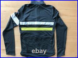 Rapha Brevet long sleeve cycling jacket jersey Gray Men M merino blend-excellent