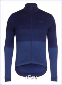 Rapha Classic Long Sleeve Tricolour Jersey Navy BNWT Size L
