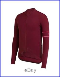 Rapha Dark Red Pro Team Long Sleeve Thermal Jersey. Size Medium RRP £150