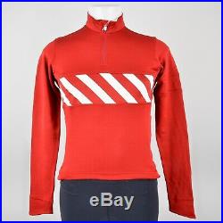 Rapha Davis Phinney Team 7-11 Red Sportswool Long Sleeve Cycling Jersey Sz M NEW