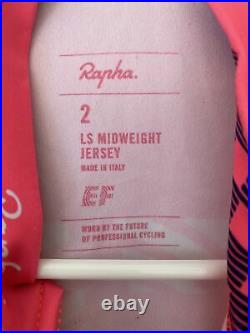 Rapha EF Education First Pro Long Sleeve Jersey LS Midweight / Size 2 Medium /