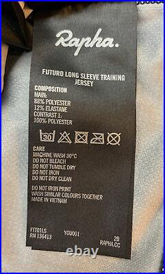 Rapha Futuro Long Sleeve Training Jersey Black Size Medium Brand New With Tag
