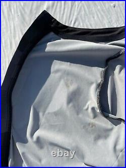 Rapha Futuro RGB Long Sleeve Training Cycling Jersey Size MED Black Damaged