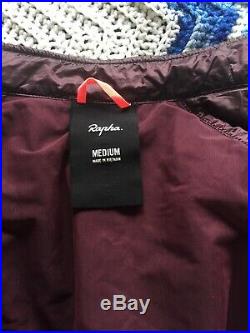 Rapha Insulated Brevet Jersey Long Sleeve Size M Medium Maroon Color